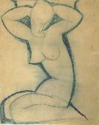 Amedeo Modigliani Cariatide (mk38) oil on canvas